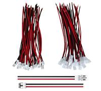 MOSWAG 20 Pairs JST 1.25 mm 2-Pin Micro Electronics Cables Male and Female Connector Plug Adapter