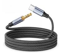 MOSWAG USB C Aux Cable 3.28FT/1M USB Type C to 3.5mm Headphone Adapter Aduio Auxiliary Cord Compatible with iPhone 16 15 Pro Max Plus Galaxy S24 S23 Ultra iPad Pixel 9 Car