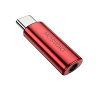 MOSWAG USB C to 3.5mm Audio Adapter, Built-in DAC Chip Hi-Fi Lossless Audio, Zinc Alloy Aux Dongle, Plug&Play for S25/S24/S23 Ultra, Pixel 8/7, iPad Pro/Mini6, 15 Series & All Type-C Devices