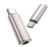 MOSWAG USB C to 3.5mm Audio Adapter, Built-in DAC Chip Hi-Fi Lossless Audio, Zinc Alloy Aux Dongle, Plug&Play for S25/S24/S23 Ultra, Pixel 8/7, iPad Pro/Mini6, 15 Series & All Type-C Devices
