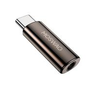 MOSWAG USB C to 3.5mm Audio Headphone Adapter,Typc C to 3.5mm Aux Adapter Zinc Alloy Adapter Compatible with Samsung GalaxyS25 24 S23 Plus, Ultra S21+, Pixel 7/6,Pad Pro 6 and so on