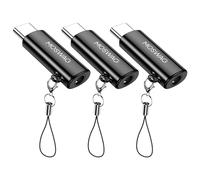 MOSWAG USB C to 3.5mm Headphone Adapter, Typc C to 3.5mm Aux Headphone Adapter, USB C to Aux Audio Zinc Alloy Adapter for Samsung GalaxyS23 S22 S21 Ultra, Pixel 7/6 iPad Pro/Air/Mini