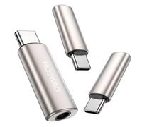 MOSWAG USB C to 3.5mm Headphone Adapter, Typc C to 3.5mm Aux Headphone Adapter, USB C to Aux Audio Zinc Alloy Adapter for Samsung GalaxyS23 S22 S21 Ultra, Pixel 7/6 iPad Pro/Air/Mini