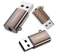 MOSWAG USB to 3.5mm Jack Audio Adapter, usb to Aux Cable, usb to Headphone AUX Adapter Built-in Chip External Sound Card for Headset Desktops PC PS5 PS4 and More Device