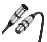 MOSWAG XLR Cable 3.28FT/1M XLR Microphone Cable 3 Pin XLR Male to Female Balanced Shielded Cables for Speaker Wire DJ Equipment Audio Sound Consoles,Recording Studio Recording Microphones