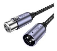 MOSWAG XLR to XLR cable, Microphone Cable 16.4FT/5M 3-Pin Balanced Shielded xlr Cable for Mic Mixer, Microphone, Recording Studio, Podcast, Behringer, Speaker Systems
