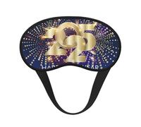 Mosytuky 2025 New Year 1 Print Sleep Mask for Back and Side Sleeper for Sleeping,Zero Eye Pressure Night Blindfold Ultralight Travel Nap Eye Cover
