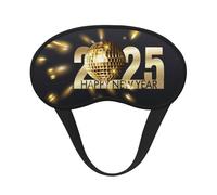 Mosytuky 2025 New Year 3 Print Sleep Mask for Back and Side Sleeper for Sleeping,Zero Eye Pressure Night Blindfold Ultralight Travel Nap Eye Cover