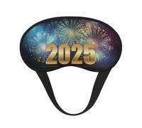 Mosytuky 2025 New Year 5 Print Sleep Mask for Back and Side Sleeper for Sleeping,Zero Eye Pressure Night Blindfold Ultralight Travel Nap Eye Cover