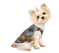 Mosytuky Adorable Llama in Flowers Print Dog Shirts Pet Clothes,Puppy Vest T-Shirt Sleeveless Costumes,Doggy Apparel Outfits for Small Extra Small Medium Dogs and Cats-(Small)