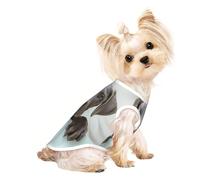 Mosytuky Adorable Puppy Portrait Print Dog Shirts Pet Clothes,Puppy Vest T-Shirt Sleeveless Costumes,Doggy Apparel Outfits for Small Extra Small Medium Dogs and Cats-(Small)
