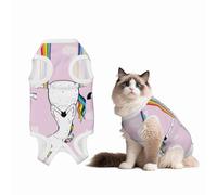 Mosytuky Aerial Yoga for Unicorn Print Dog Surgery Recovery Suit After Spay, Highly-Stretchy Dog Onesie,Dog Onesie Protect Surgical Wound-Large
