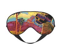 Mosytuky Beautiful African Woman Print Sleep Eye Mask Blindfold with Elastic Strap Headband, Soft Eye Cover Eyeshade for Night Sleeping, Travel