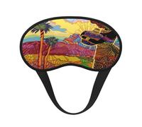 Mosytuky Beautiful African Woman Print Sleep Mask for Back and Side Sleeper for Sleeping,Zero Eye Pressure Night Blindfold Ultralight Travel Nap Eye Cover