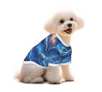 Mosytuky Beautiful Ocean Dolphin Print Breathable Dog Shirts for Large Dogs-Stretchy T-Shirts,Soft Mesh Lightweight Quick Dry Sweatshirt-Medium