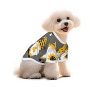 Mosytuky Bee Kind Print Breathable Dog Shirts for Large Dogs-Stretchy T-Shirts,Soft Mesh Lightweight Quick Dry Sweatshirt-Small