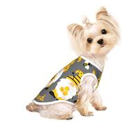 Mosytuky Bee Kind Print Dog Shirts Pet Clothes,Puppy Vest T-Shirt Sleeveless Costumes,Doggy Apparel Outfits for Small Extra Small Medium Dogs and Cats-(Medium)