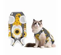 Mosytuky Bee Kind Print Dog Surgery Recovery Suit After Spay, Highly-Stretchy Dog Onesie,Dog Onesie Protect Surgical Wound-Small