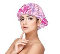 Mosytuky Best Mom Ever Print Silky Satin Bonnet For Sleeping,Hair Bonnet For Women And Men,Adjustable Sleep Bonnet For Curly Hair