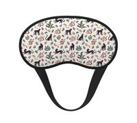 Mosytuky Black Cat and Snake Print Sleep Mask for Back and Side Sleeper for Sleeping,Zero Eye Pressure Night Blindfold Ultralight Travel Nap Eye Cover