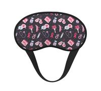 Mosytuky Breast Cancer Awareness1 Print Sleep Mask for Back and Side Sleeper for Sleeping,Zero Eye Pressure Night Blindfold Ultralight Travel Nap Eye Cover