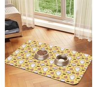 Mosytuky Cat Food Mat for Pet Dog Food Mat,Cat Mat for Food and Water,Non-Slip Absorbent-Rabbit Hunger