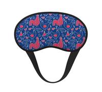 Mosytuky Chicken and Rooster Print Sleep Mask for Back and Side Sleeper for Sleeping,Zero Eye Pressure Night Blindfold Ultralight Travel Nap Eye Cover
