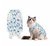 Mosytuky Cool Giraffe Print Dog Surgery Recovery Suit After Spay, Highly-Stretchy Dog Onesie,Dog Onesie Protect Surgical Wound-Large