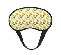 Mosytuky Corn On The Cob Print Sleep Mask for Back and Side Sleeper for Sleeping,Zero Eye Pressure Night Blindfold Ultralight Travel Nap Eye Cover