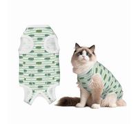Mosytuky Cute Crocodile Print Dog Surgery Recovery Suit After Spay, Highly-Stretchy Dog Onesie,Dog Onesie Protect Surgical Wound-X-Large