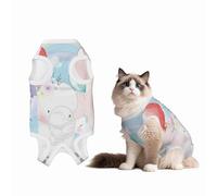 Mosytuky Cute Elephant Print Dog Surgery Recovery Suit After Spay, Highly-Stretchy Dog Onesie,Dog Onesie Protect Surgical Wound-X-Large