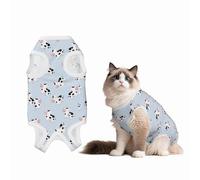 Mosytuky Cute Farm Cow Print Dog Surgery Recovery Suit After Spay, Highly-Stretchy Dog Onesie,Dog Onesie Protect Surgical Wound-Large