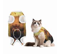 Mosytuky Cute Sunflower Guinea Pig Print Dog Surgery Recovery Suit After Spay, Highly-Stretchy Dog Onesie,Dog Onesie Protect Surgical Wound-Large