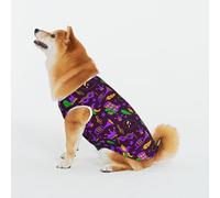 Mosytuky Dog Shirts Mardi Gra2 Printed Dog Clothes Soft Cotton Pet T Shirt Breathable Puppy Sweatshirt Apparel Outfit for Pet Dog (4X-Large)