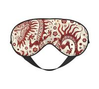 Mosytuky Dragons1 Print Sleep Eye Mask Blindfold with Elastic Strap Headband, Soft Eye Cover Eyeshade for Night Sleeping, Travel