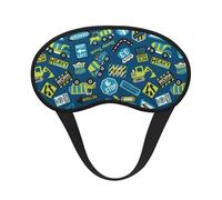Mosytuky Dump Truck Print Sleep Mask for Back and Side Sleeper for Sleeping,Zero Eye Pressure Night Blindfold Ultralight Travel Nap Eye Cover