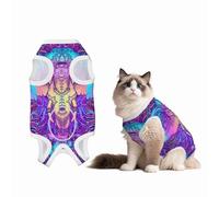 Mosytuky Elephant in Tribal Style Print Dog Surgery Recovery Suit After Spay, Highly-Stretchy Dog Onesie,Dog Onesie Protect Surgical Wound-Medium