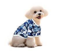 Mosytuky Evil Eye Print Breathable Dog Shirts for Large Dogs-Stretchy T-Shirts,Soft Mesh Lightweight Quick Dry Sweatshirt-Large