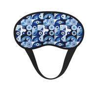 Mosytuky Evil Eye Print Sleep Mask for Back and Side Sleeper for Sleeping,Zero Eye Pressure Night Blindfold Ultralight Travel Nap Eye Cover