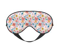 Mosytuky Floral Ditsy Print Sleep Eye Mask Blindfold with Elastic Strap Headband, Soft Eye Cover Eyeshade for Night Sleeping, Travel