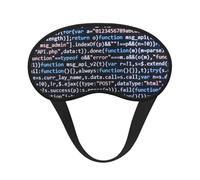 Mosytuky Function Source Code Print Sleep Mask for Back and Side Sleeper for Sleeping,Zero Eye Pressure Night Blindfold Ultralight Travel Nap Eye Cover