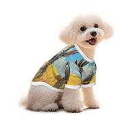 Mosytuky Funny Countryside Donkey Print Breathable Dog Shirts for Large Dogs-Stretchy T-Shirts,Soft Mesh Lightweight Quick Dry Sweatshirt-Medium