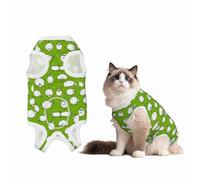 Mosytuky Funny Sheep Doing Yoga Print Dog Surgery Recovery Suit After Spay, Highly-Stretchy Dog Onesie,Dog Onesie Protect Surgical Wound-Small