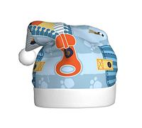 Mosytuky Giraffe Come Out From Zipper Santa Hat- Christmas Thicken Comfort Velvet Hat For Kid Adult Children Men Women For Christmas New Year Festive Holiday Party