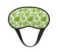 Mosytuky Green Various Lemons Print Sleep Mask for Back and Side Sleeper for Sleeping,Zero Eye Pressure Night Blindfold Ultralight Travel Nap Eye Cover