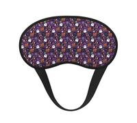 Mosytuky Halloween Sweet Candy Print Sleep Mask for Back and Side Sleeper for Sleeping,Zero Eye Pressure Night Blindfold Ultralight Travel Nap Eye Cover