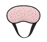 Mosytuky Hearts Print Sleep Mask for Back and Side Sleeper for Sleeping,Zero Eye Pressure Night Blindfold Ultralight Travel Nap Eye Cover