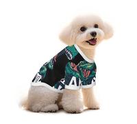 Mosytuky Hungry Tyrannosaurus Print Breathable Dog Shirts for Large Dogs-Stretchy T-Shirts,Soft Mesh Lightweight Quick Dry Sweatshirt-Large