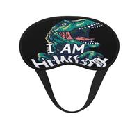 Mosytuky Hungry Tyrannosaurus Print Sleep Mask for Back and Side Sleeper for Sleeping,Zero Eye Pressure Night Blindfold Ultralight Travel Nap Eye Cover