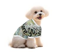 Mosytuky I Haven'T Been Everywhere But Its On My List Print Breathable Dog Shirts for Large Dogs-Stretchy T-Shirts,Soft Mesh Lightweight Quick Dry Sweatshirt-Large